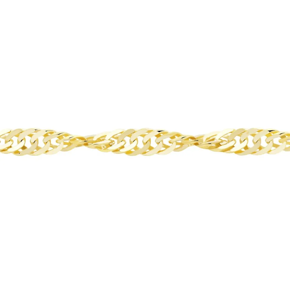 Chaîne Imanie Maille Singapour Or Jaune