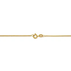 Chaîne Ixia Maille Gourmette Diamantee Or Jaune