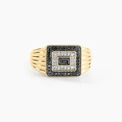 Chevalière Luukas Or Jaune Diamant