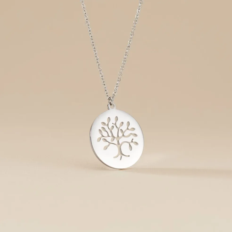 Collier Acier Blanc Ganet