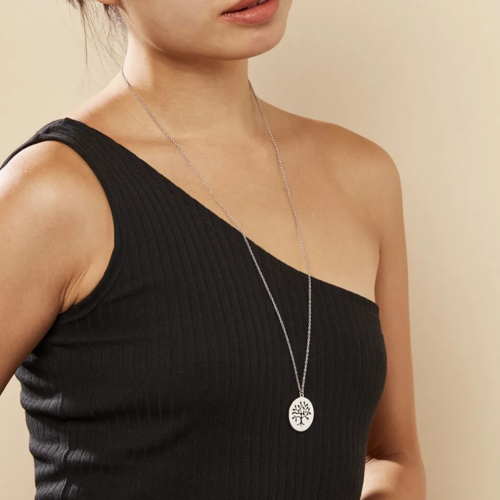 Collier Acier Blanc Ganet