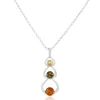 Collier Agneta Argent Blanc Ambre