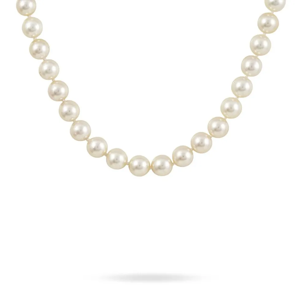 Collier Akoya Or Jaune Perle De Culture D'akoya