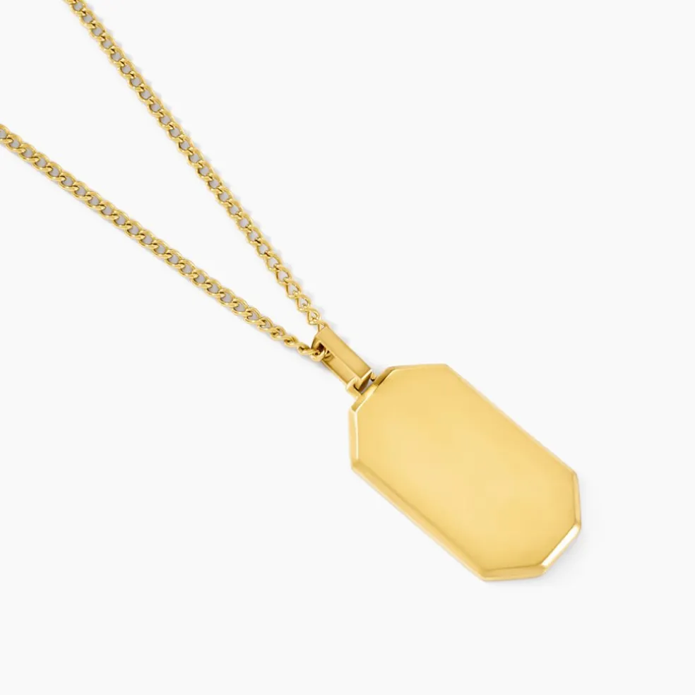 Collier Alessio Acier Jaune