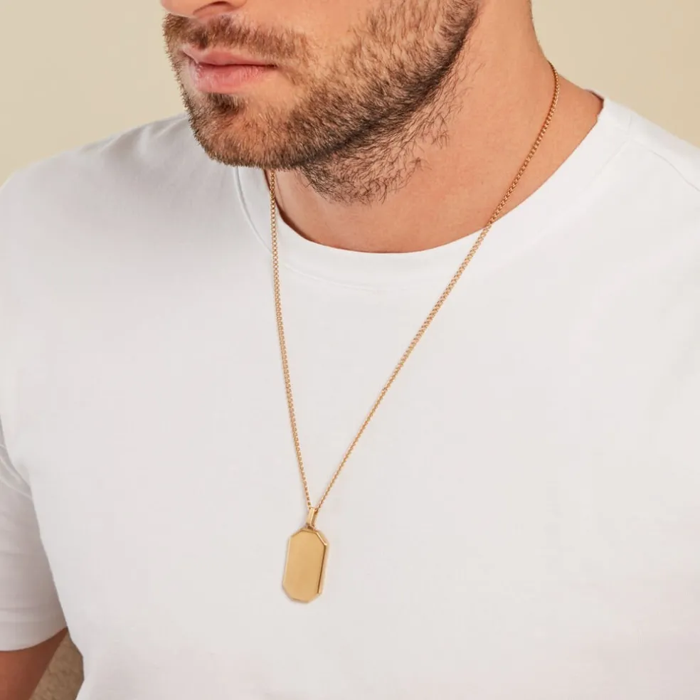 Collier Alessio Acier Jaune