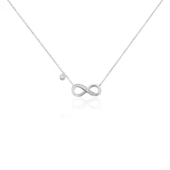 Collier Alexandros Argent Oxyde De Zirconium