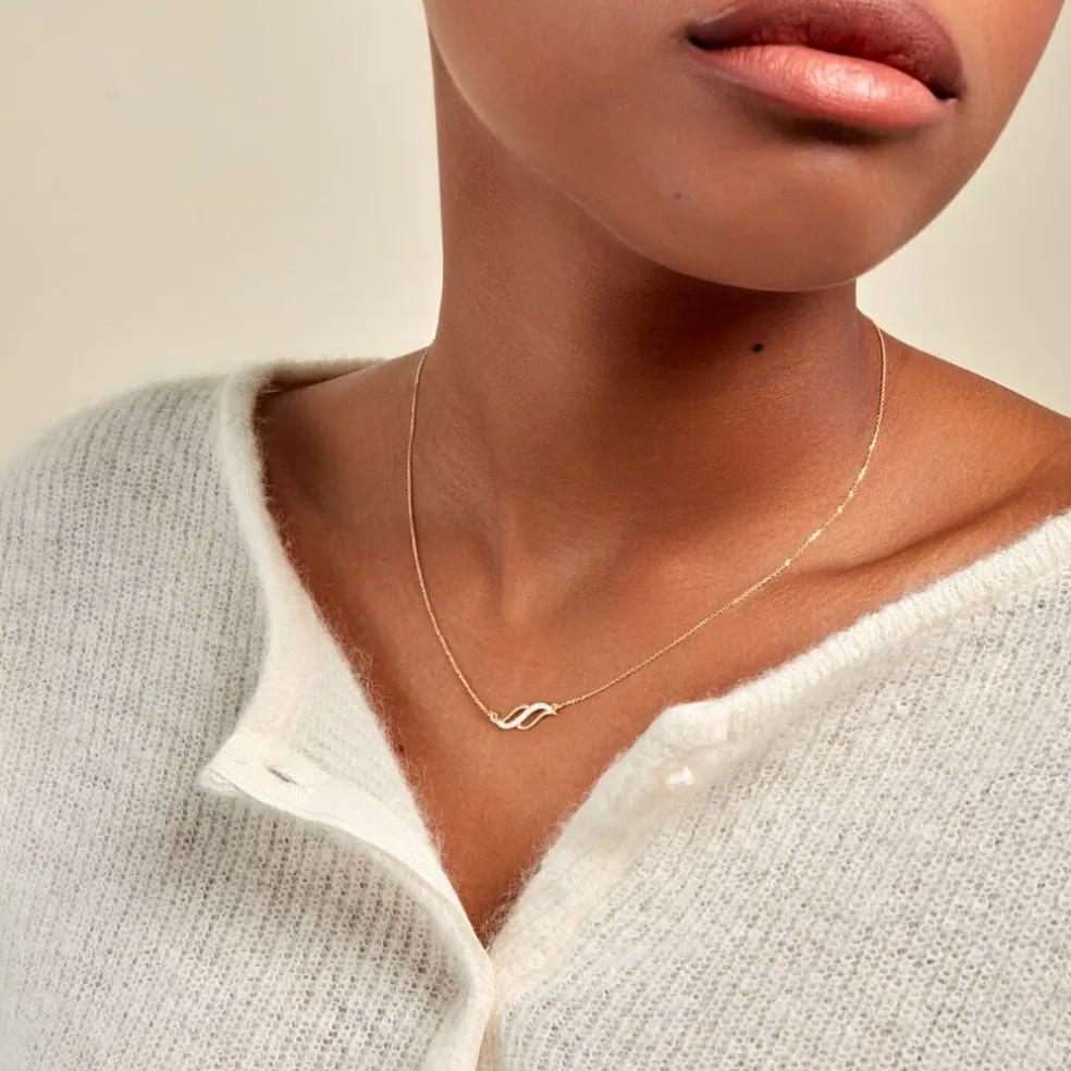 Collier Aliz Or Jaune
