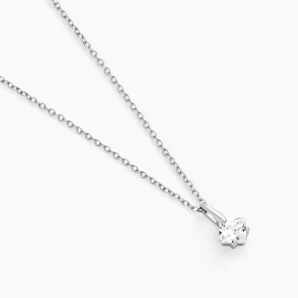 Collier Amadéa Argent Blanc Oxyde De Zirconium