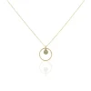Collier Amalthea Plaqué Or Doré Aventurine Vert