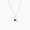 Collier Anais Or Blanc Perle De Culture Et Oxyde De Zirconium