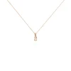 Collier Antonia Or Rose Morganite Et Oxyde De Zirconium