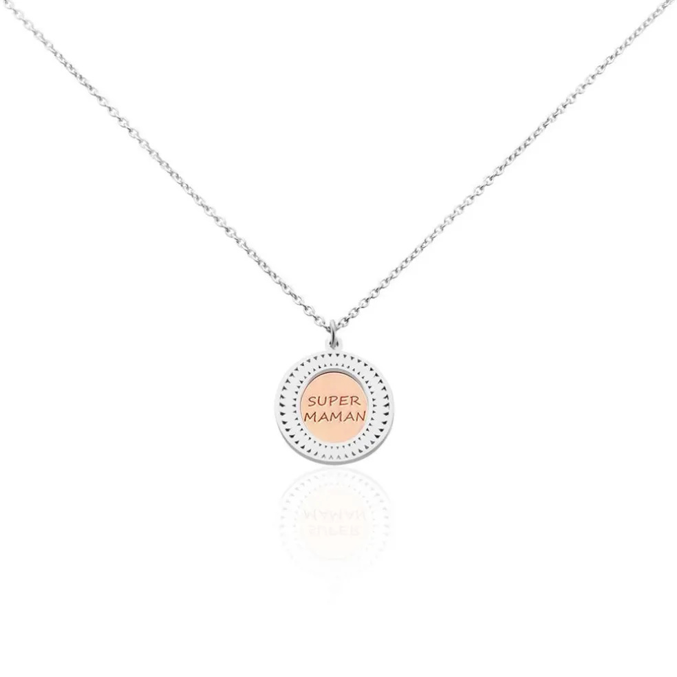 Collier Argent Bicolore Teodoro