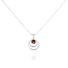 Collier Argent Blanc Alanna Ambre