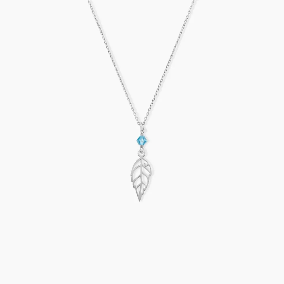 Collier Argent Blanc Angelika Pierres Synthetiques