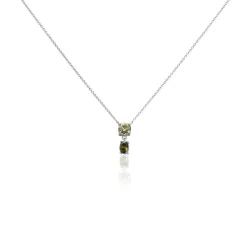 Collier Argent Blanc Brenna Oxydes De Zirconium