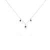 Collier Argent Blanc Muireall Oxydes De Zirconium
