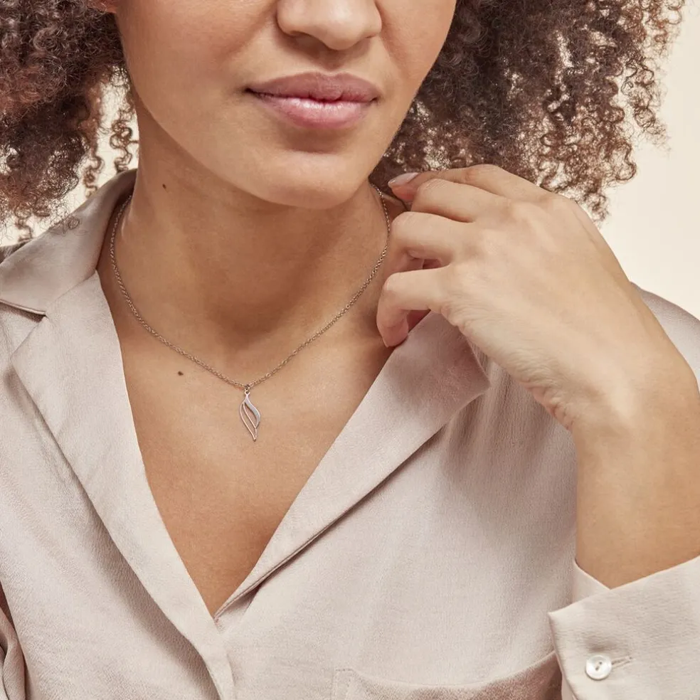 Collier Argent Blanc Prudent