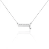 Collier Argent Blanc Sameera Agate