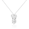 Collier Argent Blanc Sebastina