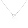 Collier Argent Blanc Sent