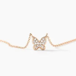 Collier Argent Rose Anne-lise Oxyde De Zirconium