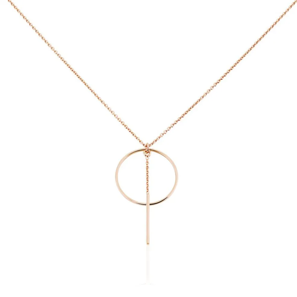 Collier Argent Rose Enissa