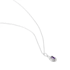 Collier Argent Tania Oxydes De Zirconium