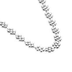 Collier Ashlee Argent Blanc