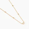 Collier Aura Plaqué Or Jaune Oxyde De Zirconium