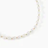 Collier Billes Or Jaune Perle De Culture