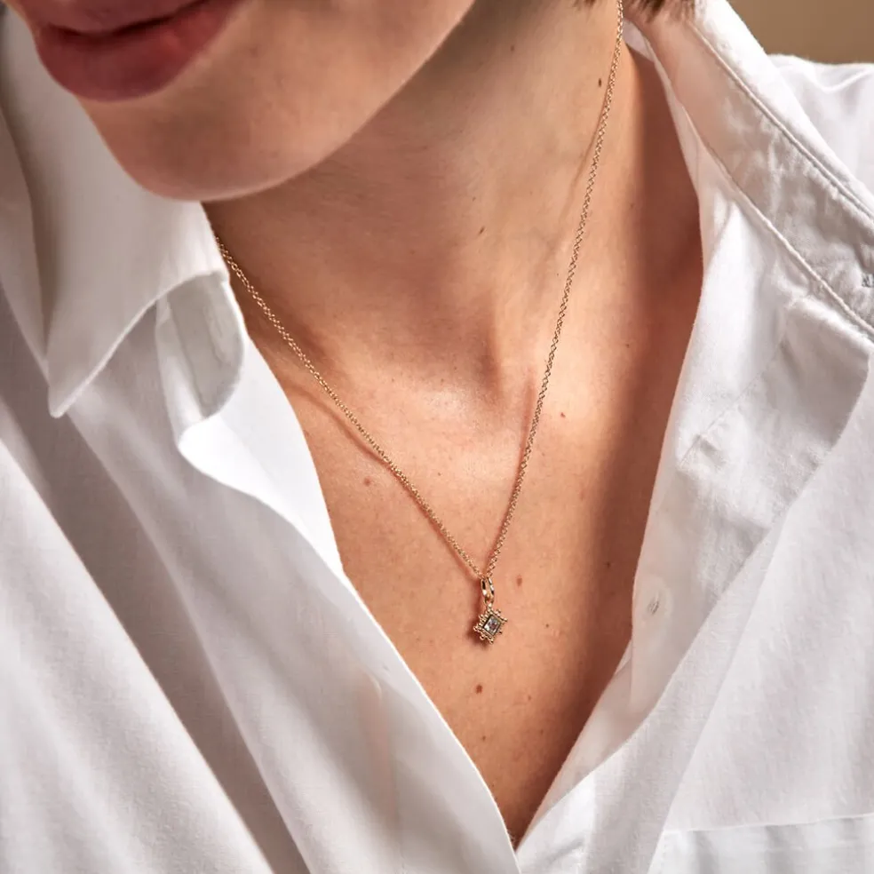 Collier Bobbie Plaqué Or Jaune Oxyde De Zirconium