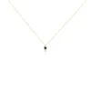 Collier Campsis Or Jaune Malachite