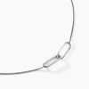 Collier Cedrine Argent Blanc