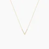 Collier Celene Or Jaune Oxyde De Zirconium