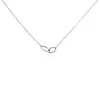 Collier Cherise Argent Blanc