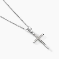 Collier Chirsta Argent Blanc Oxyde De Zirconium