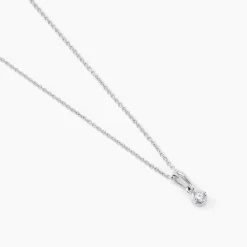 Collier Cicelie Or Blanc Diamant