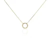 Collier éclat Perlé Plaqué Or Oxyde De Zirconium