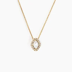 Collier Collection Icone Or Jaune Diamant Synthétique