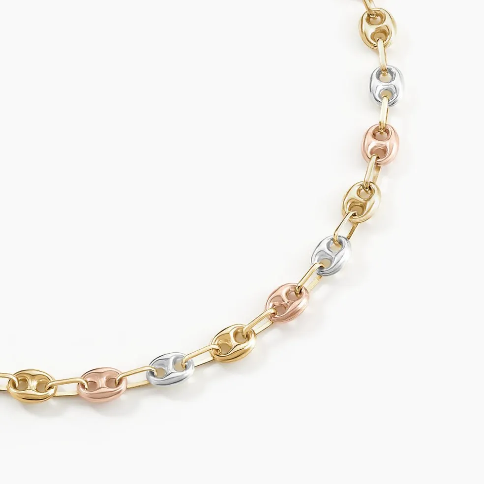 Collier Dami Or Tricolore