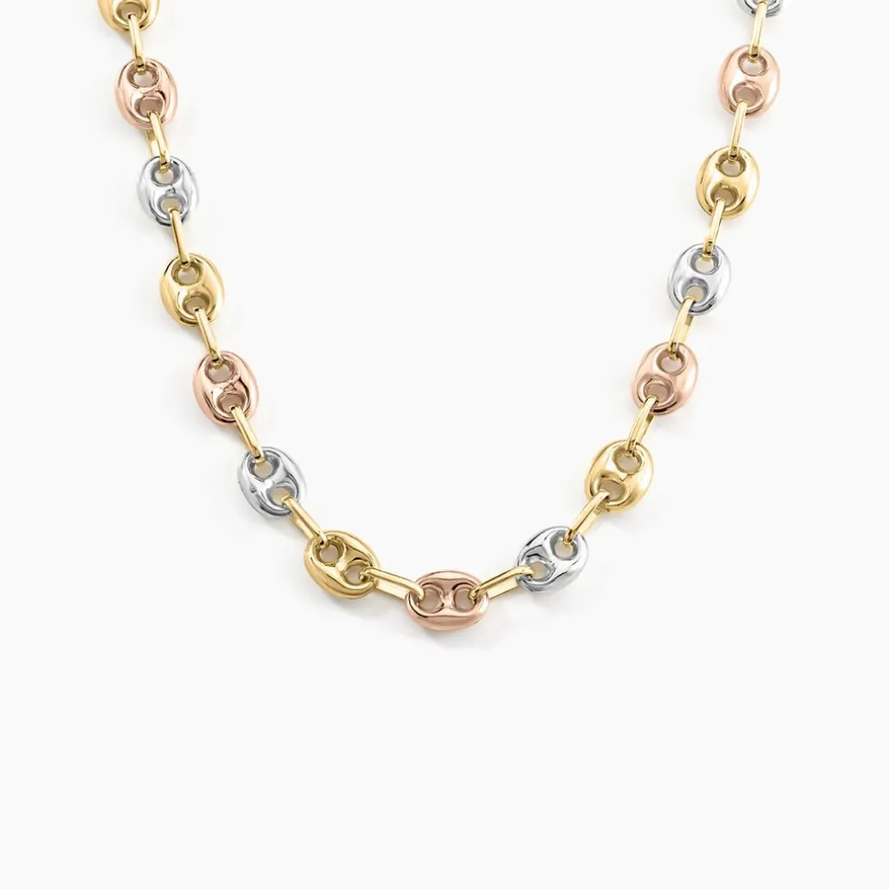 Collier Dami Or Tricolore