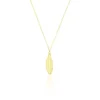 Collier Delphinium Or Jaune