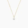 Collier Derby Or Jaune Oxyde De Zirconium