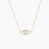 Collier Desiderio Or Jaune Oxyde De Zirconium