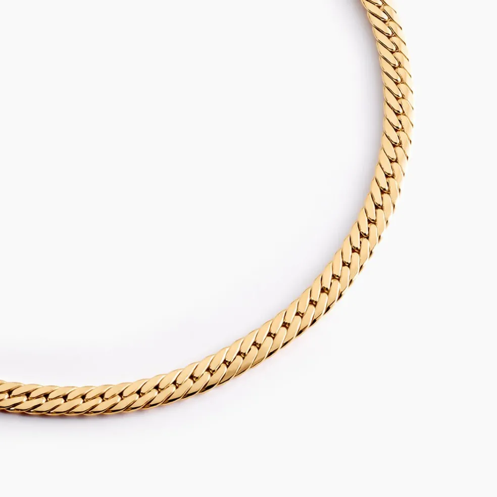 Collier Doline Maille Anglaise Or Jaune