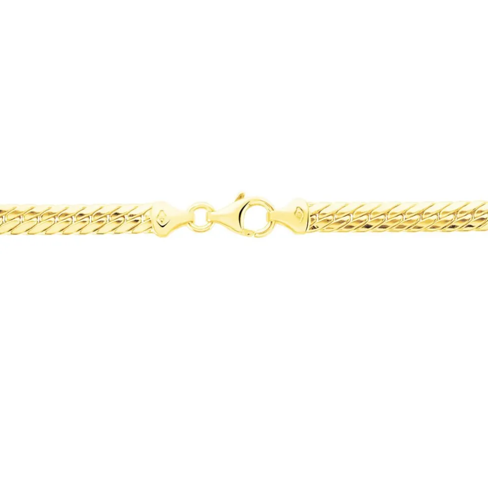 Collier Doline Maille Anglaise Or Jaune