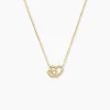 Collier Donatiane Argent Jaune Oxyde De Zirconium