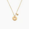 Collier Edythe Plaqué Or Jaune Oxyde De Zirconium