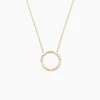Collier Euphranor Or Jaune Diamant Synthétique