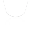 Collier Fanchette Or Blanc Diamant